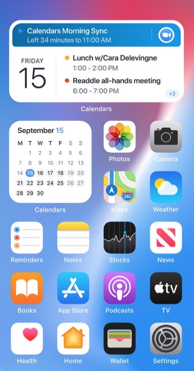 아이폰 달력 위젯 IOS14